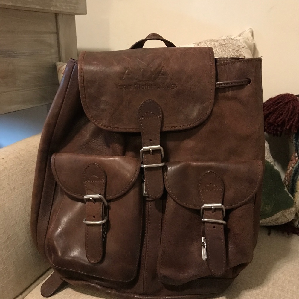 Yaga leather pack pack/brown